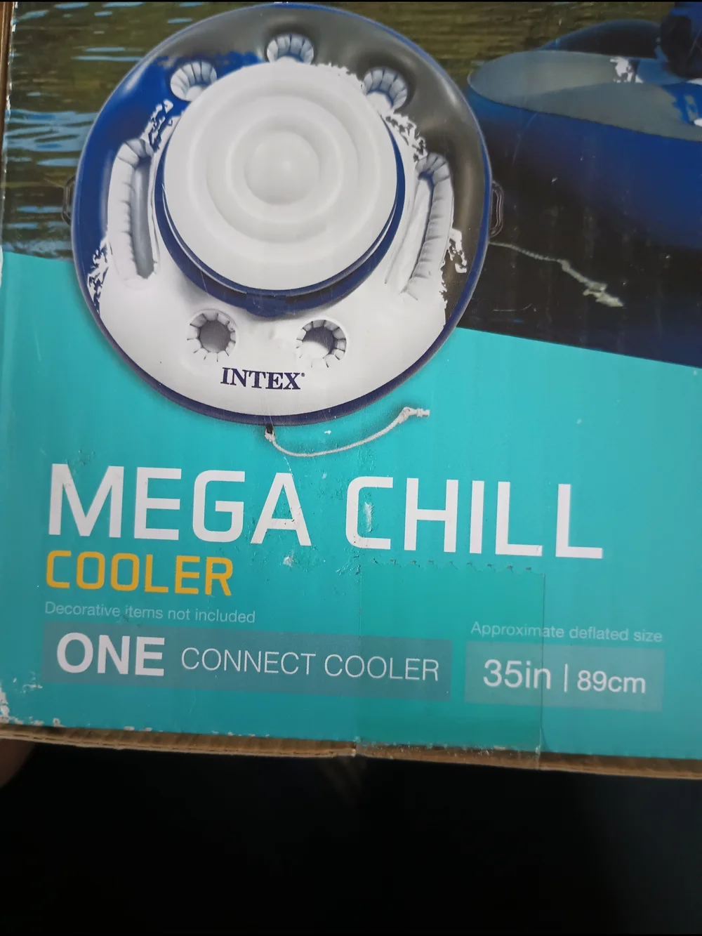 Intex Mega Chill Cooler Inflatable Float - Original Box. Party Time! Tubing!